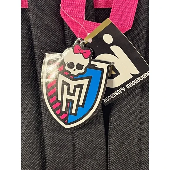 NWT 16 Monster High Cartoon Large Backpack Casual Book Bag RARE 2015 Mattel